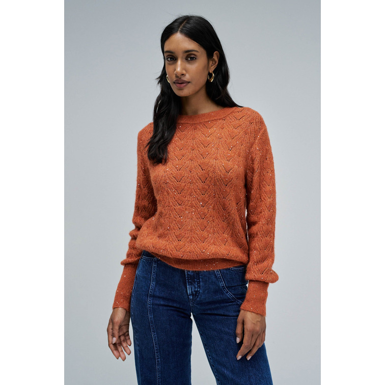 JERSEY MUJER  SALSA JEANS SWEATER WITH SHINY DETAIL