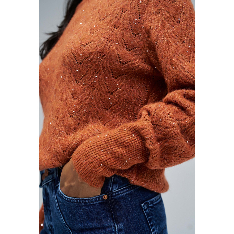 JERSEY MUJER  SALSA JEANS SWEATER WITH SHINY DETAIL