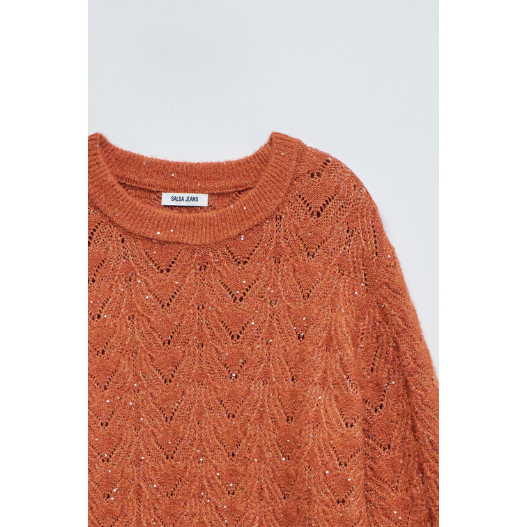JERSEY MUJER  SALSA JEANS SWEATER WITH SHINY DETAIL