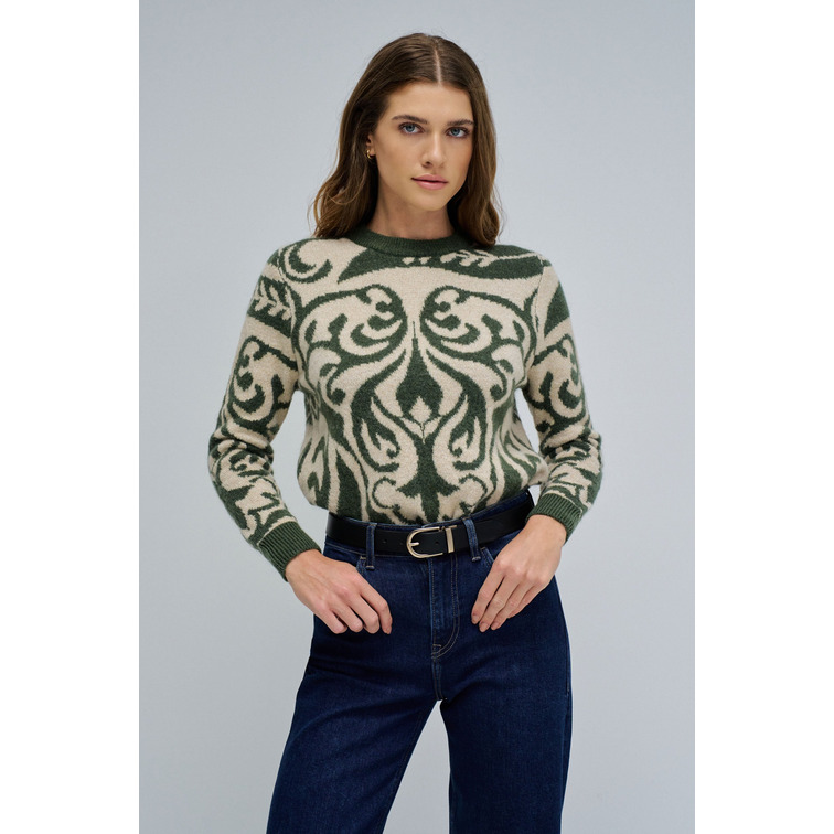 JERSEY MUJER  SALSA JEANS JACQUARD SWEATER