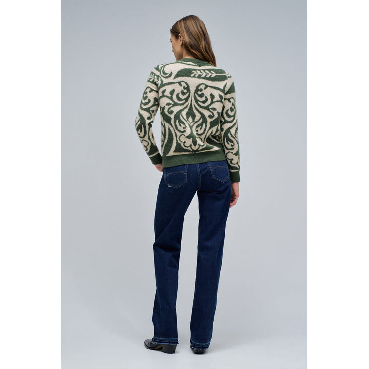 JERSEY MUJER  SALSA JEANS JACQUARD SWEATER