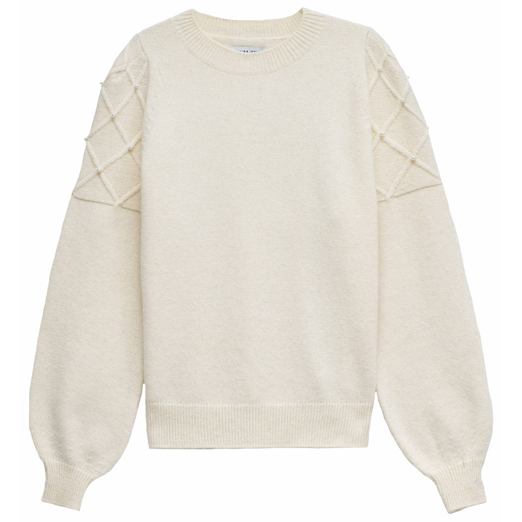 JERSEY MUJER SALSA JEANS SWEATER WITH PEARLS