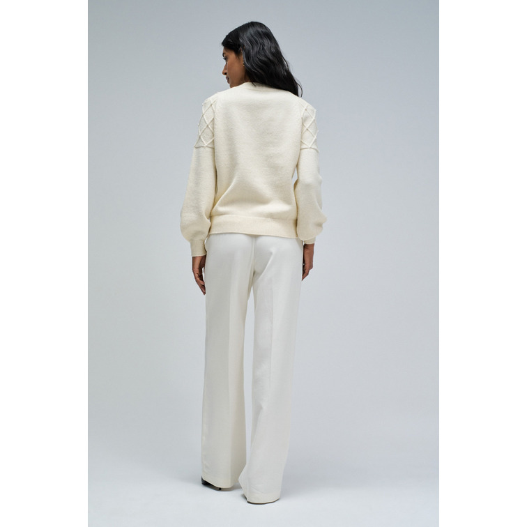 JERSEY MUJER SALSA JEANS SWEATER WITH PEARLS