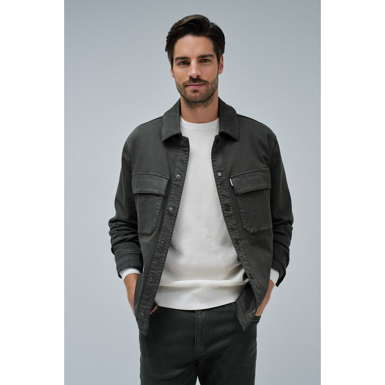 CAMISA HOMBRE  SALSA JEANS OVERSHIRT S-ACTIV DARK GREEN S