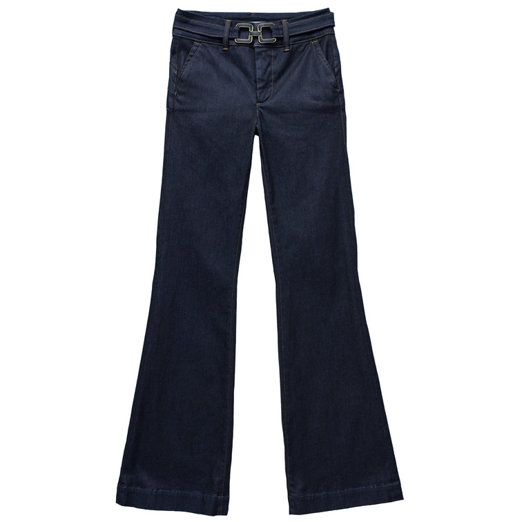 VAQUERO MUJER SALSA JEANS SECRET CHINO FLARE PUSH IN CON CINTURON