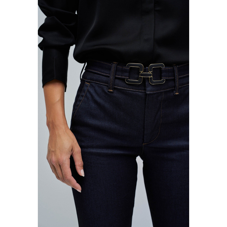 VAQUERO MUJER SALSA JEANS SECRET CHINO FLARE PUSH IN CON CINTURON