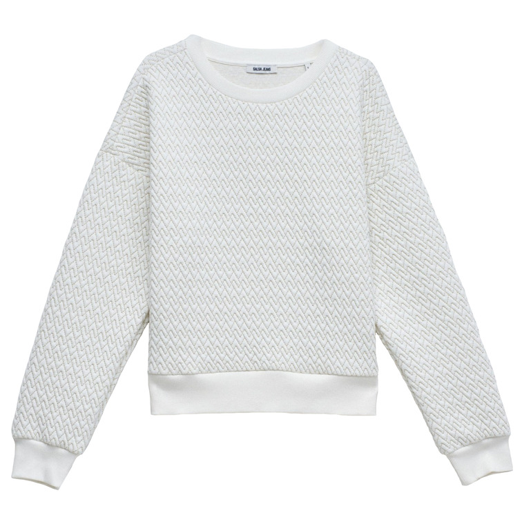 SUDADERA MUJER  SALSA JEANS LUREX JACQUARD SWEATSHIRT