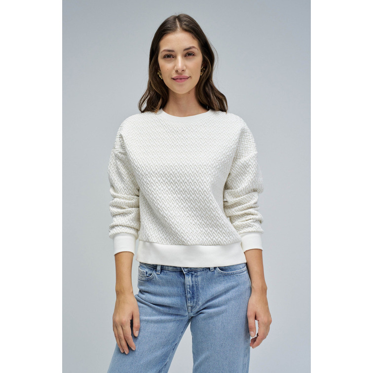 SUDADERA MUJER  SALSA JEANS LUREX JACQUARD SWEATSHIRT