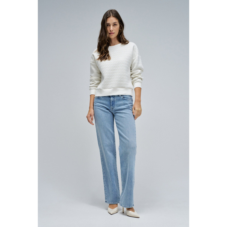 SUDADERA MUJER  SALSA JEANS LUREX JACQUARD SWEATSHIRT