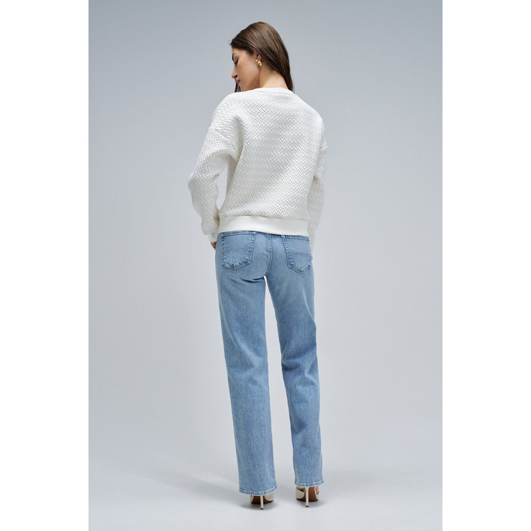 SUDADERA MUJER  SALSA JEANS LUREX JACQUARD SWEATSHIRT