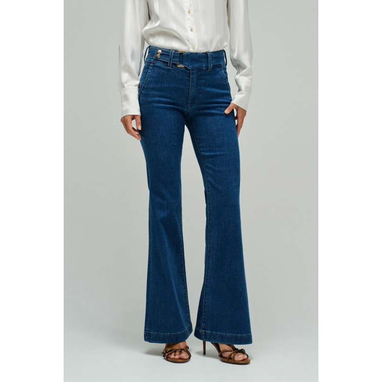 PANTALÓN MUJER  SALSA JEANS CHINO SECRET FLARE W/ BELT DET