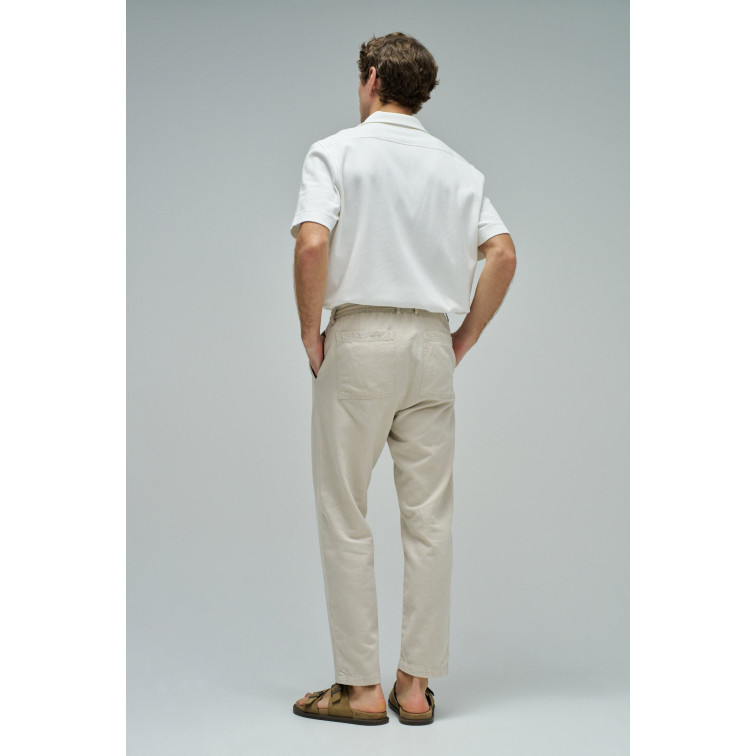 PANTALÓN HOMBRE  SALSA JEANS JOGGERS PANTS COTTON LINEN BEI