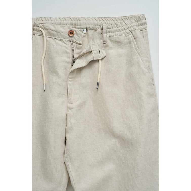 PANTALÓN HOMBRE  SALSA JEANS JOGGERS PANTS COTTON LINEN BEI