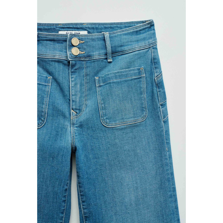 VAQUERO MUJER  SALSA JEANS JEANS SECRET STRAIGHT W/ CHAIN