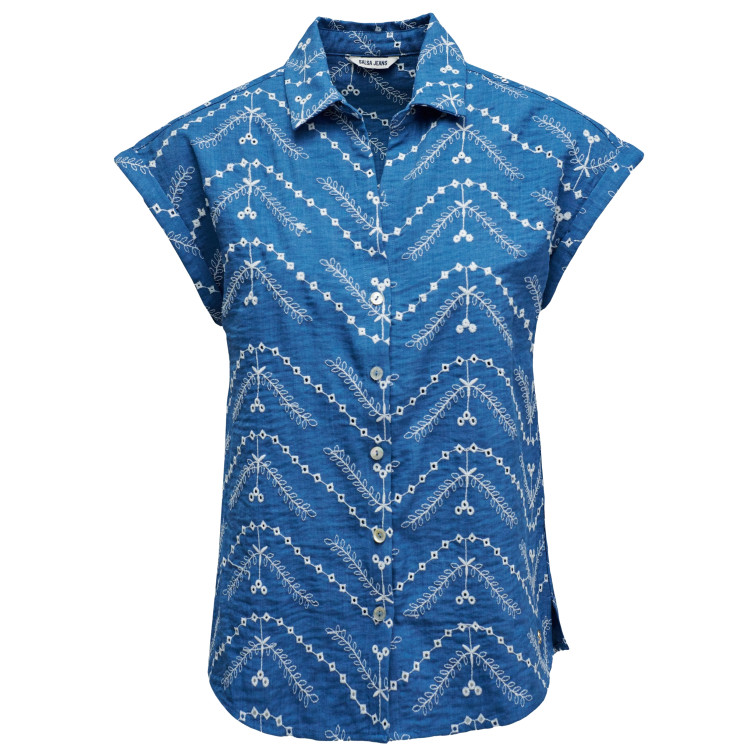 MUJER SHIRT W/ EMBROIDERY 852