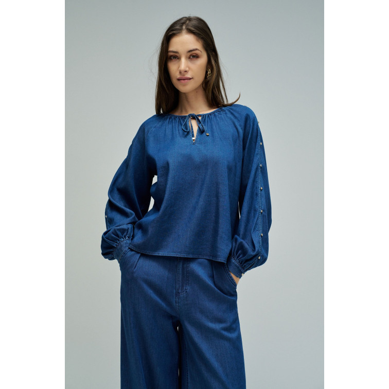 CAMISA MUJER  SALSA JEANS BLOUSE W/ SLEEVE DETAIL