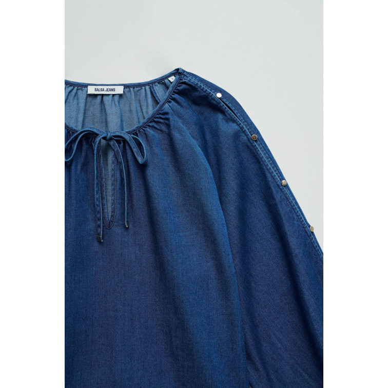 CAMISA MUJER  SALSA JEANS BLOUSE W/ SLEEVE DETAIL