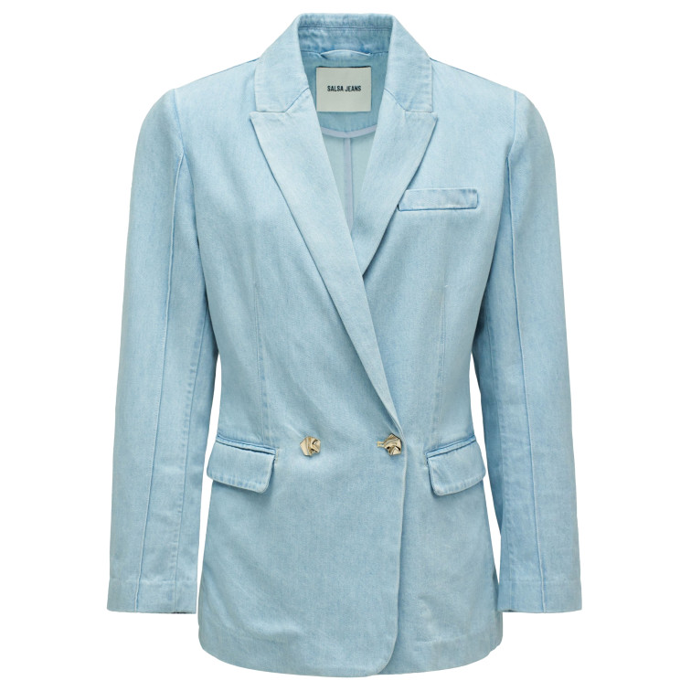 ABRIGO MUJER  SALSA JEANS BLAZER LIGHT DENIM