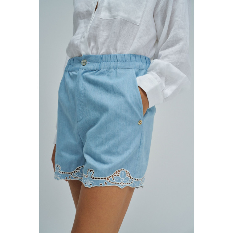 PANTALÓN CORTO MUJER  SALSA JEANS SHORT W/ EMBROIDERY DETAIL