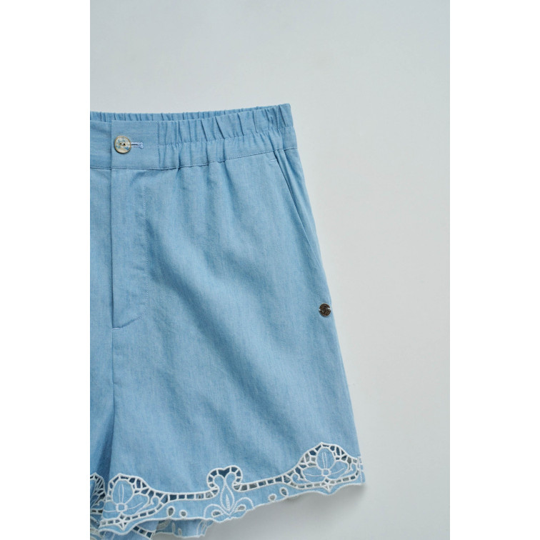 PANTALÓN CORTO MUJER  SALSA JEANS SHORT W/ EMBROIDERY DETAIL