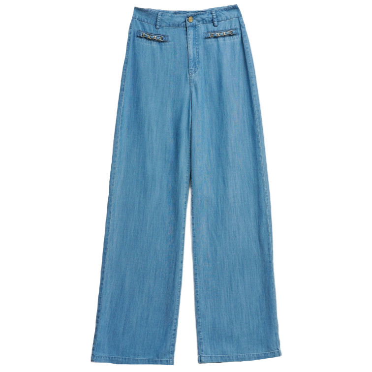 VAQUERO EN LIGHTDENIM MUJER SALSA JEANS FIT WIDE
