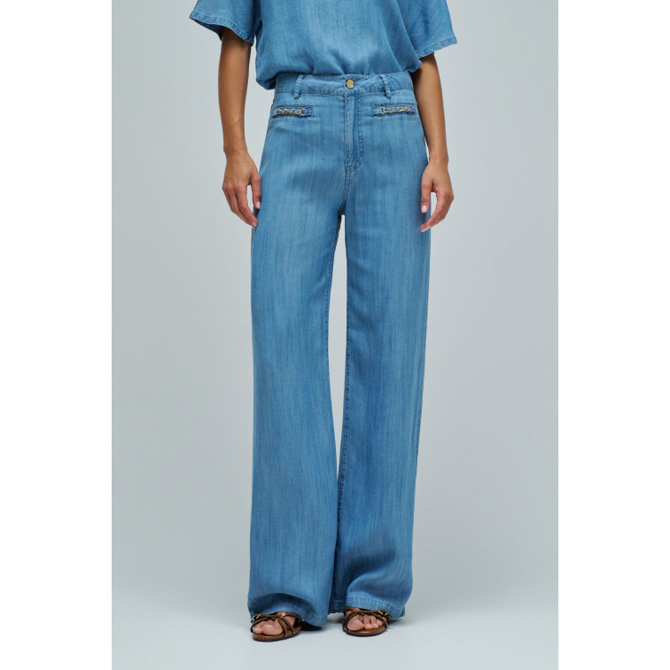 VAQUERO EN LIGHTDENIM MUJER SALSA JEANS FIT WIDE