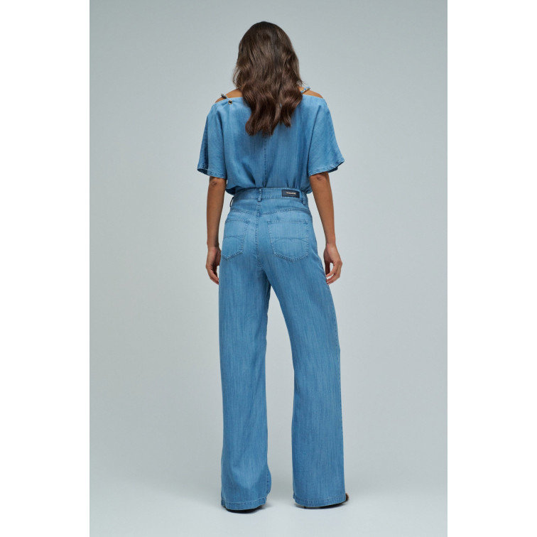 VAQUERO EN LIGHTDENIM MUJER SALSA JEANS FIT WIDE