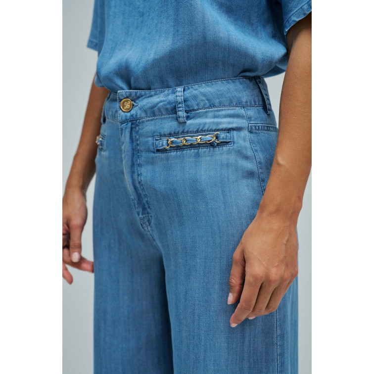 VAQUERO EN LIGHTDENIM MUJER SALSA JEANS FIT WIDE