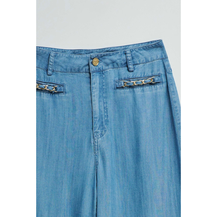 VAQUERO EN LIGHTDENIM MUJER SALSA JEANS FIT WIDE