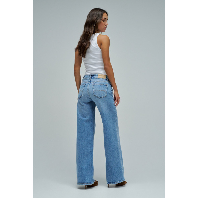 VAQUERO MUJER  SALSA JEANS JEANS LOW RISE WIDE MEDIUM WAS