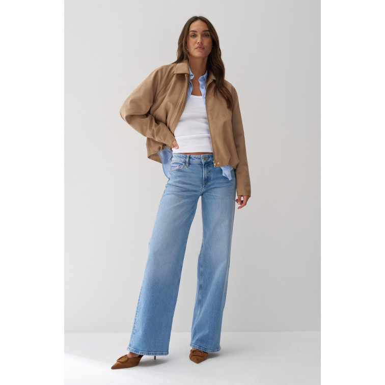 VAQUERO MUJER  SALSA JEANS JEANS LOW RISE WIDE MEDIUM WAS