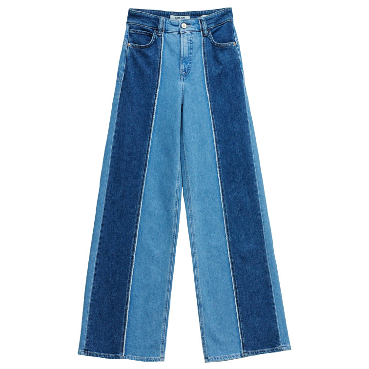 VAQUERO MUJER  SALSA JEANS JEANS FAITH WIDE W/ DENIM MIX