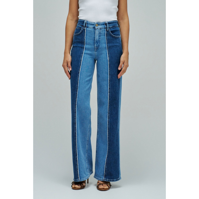 VAQUERO MUJER  SALSA JEANS JEANS FAITH WIDE W/ DENIM MIX