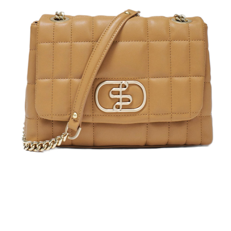 MUJER QUILTED FAKE LEATHER BAG W/ CH 120