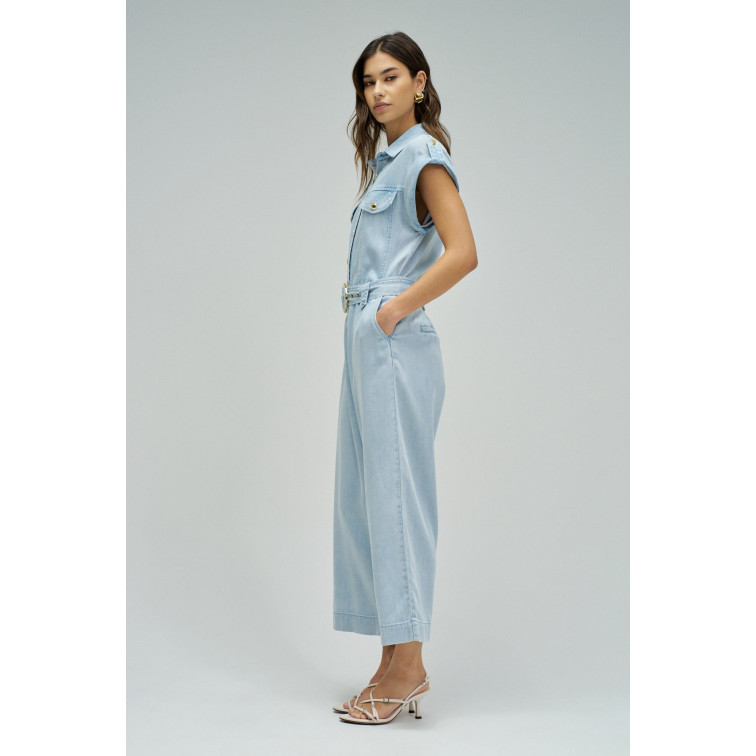 MONO MUJER  SALSA JEANS OVERALL IN LIGHTDENIM