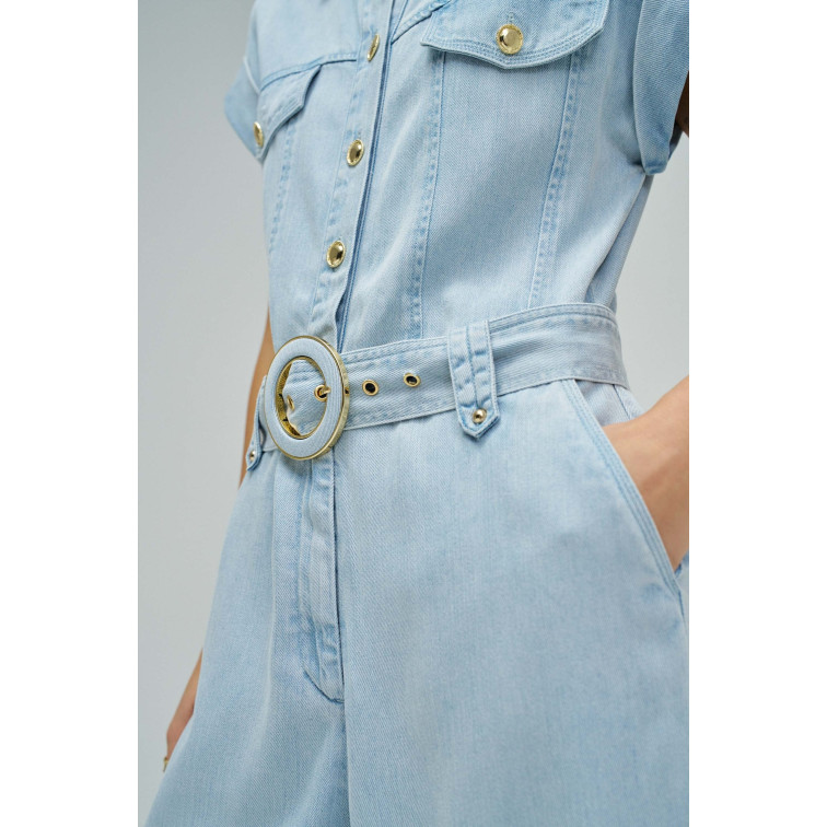 MONO MUJER  SALSA JEANS OVERALL IN LIGHTDENIM