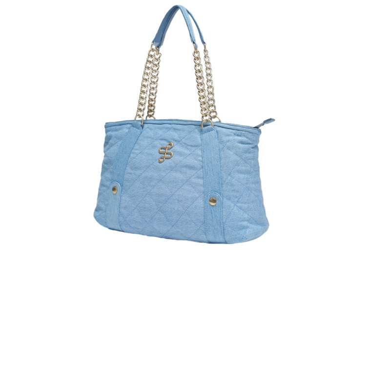 MUJER DENIM BAG W/CHAIN 852
