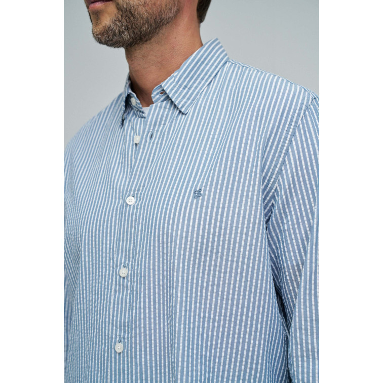 HOMBRE SEERSUCKER SHIRT REGULAR FIT 821