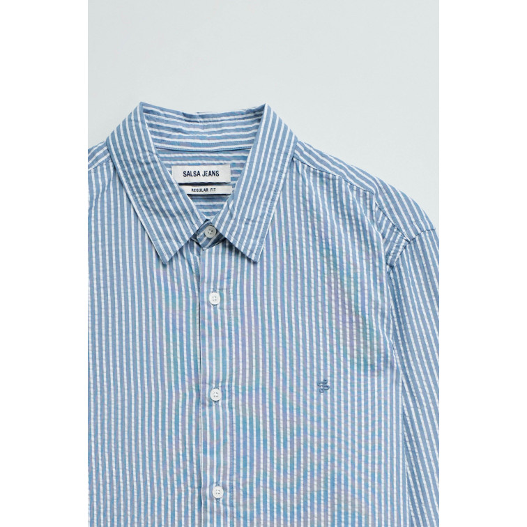 HOMBRE SEERSUCKER SHIRT REGULAR FIT 821