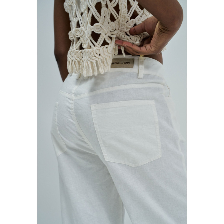 PANTALÓN CON LINO MUJER SALSA JEANS FIT STRAIGHT