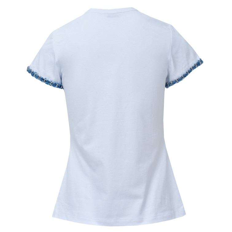 MUJER BRANDING T-SHIRT WITH DENIM AP 001