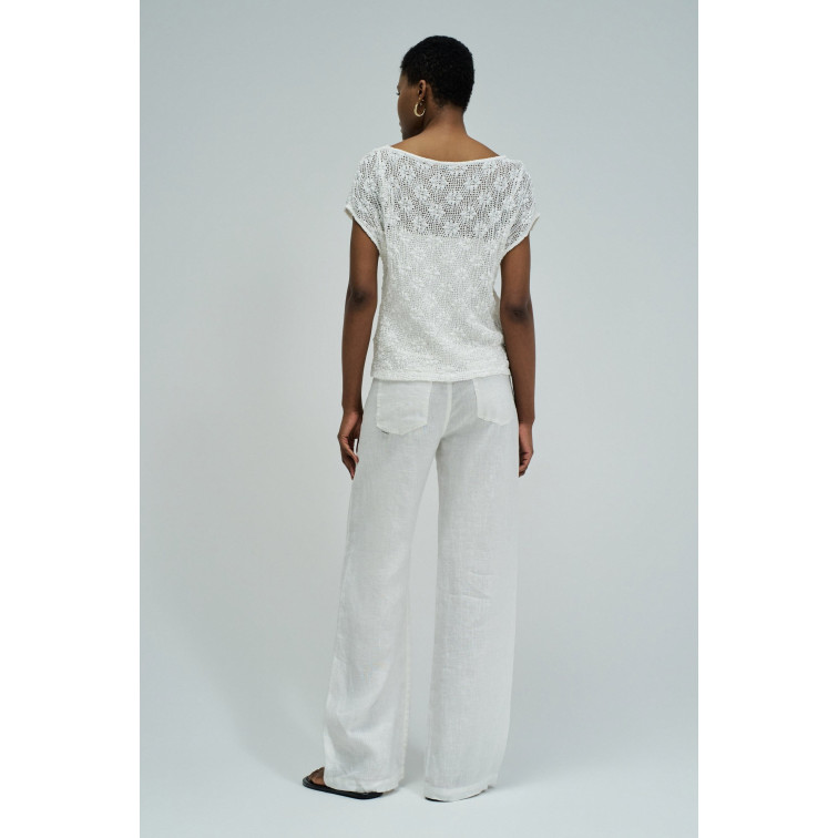 CAMISETA MUJER  SALSA JEANS FASHION LACE T-SHIRT W/ INNER
