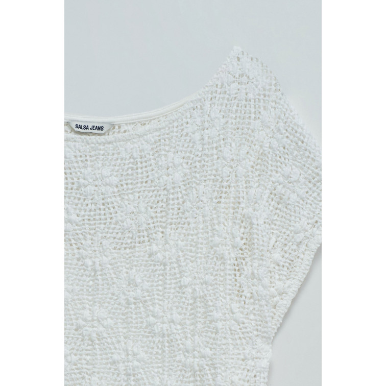 CAMISETA MUJER  SALSA JEANS FASHION LACE T-SHIRT W/ INNER