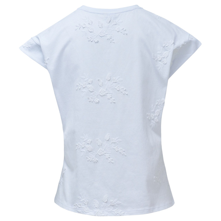CAMISETA MUJER  SALSA JEANS 3D FLOWER EMBROIDERY T-SHIRT