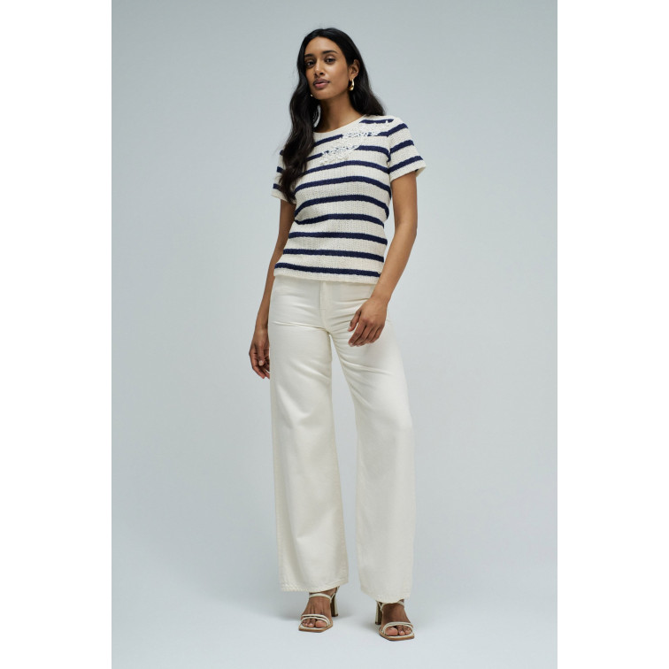 CAMISETA DE PUNTO MUJER SALSA JEANS A RAYAS