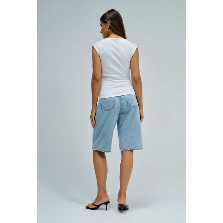 TOP SIN MANGAS MUJER SALSA JEANS CON ENCAJE