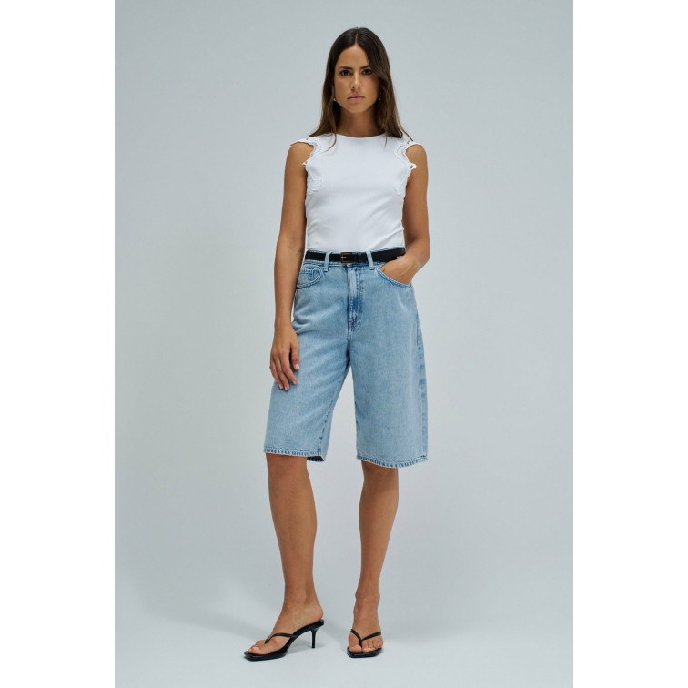 TOP SIN MANGAS MUJER SALSA JEANS CON ENCAJE