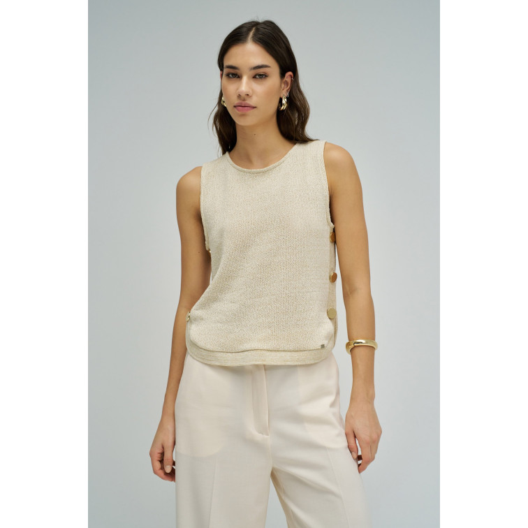 TOP DE PUNTO MUJER SALSA JEANS CON LÚREX