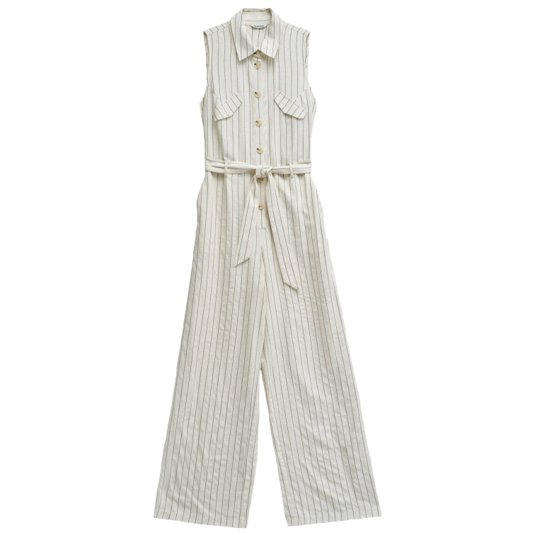 MONO MUJER  SALSA JEANS SLEEVELESS STRIPED JUMPSUIT W/