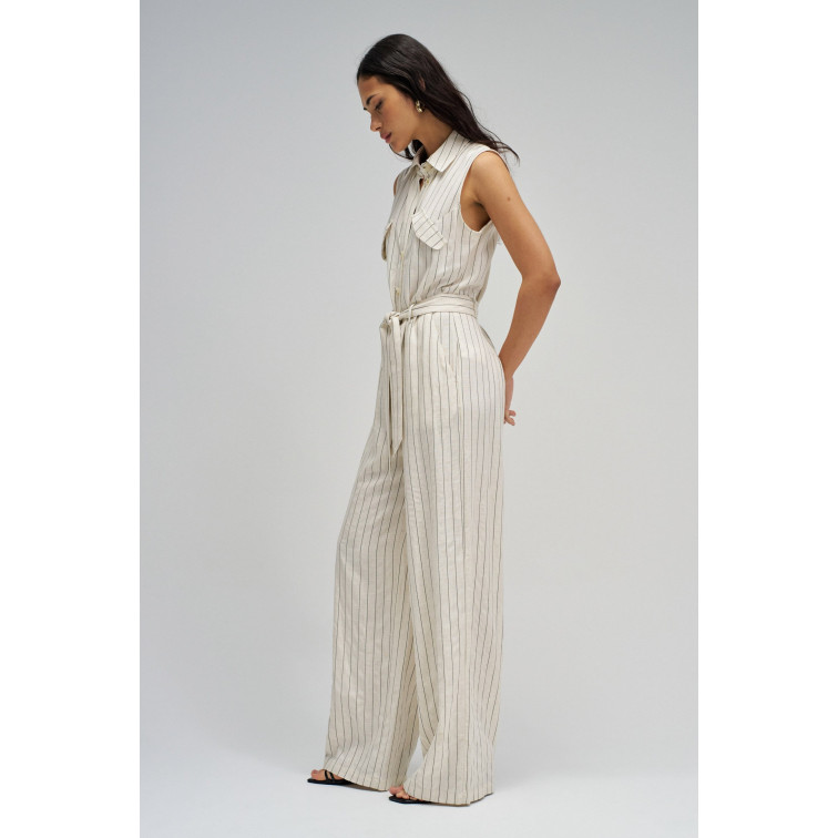 MONO MUJER  SALSA JEANS SLEEVELESS STRIPED JUMPSUIT W/